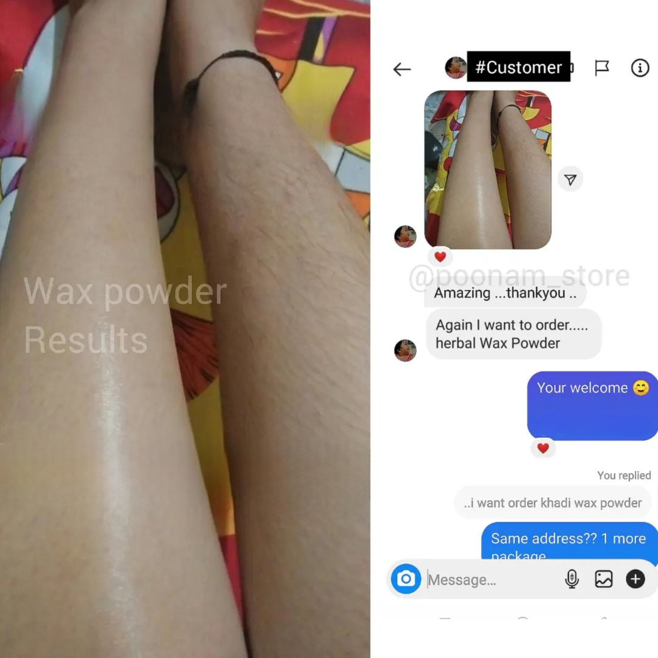 Organic Wax Powder For Hair Removal For Women & Men Suitable