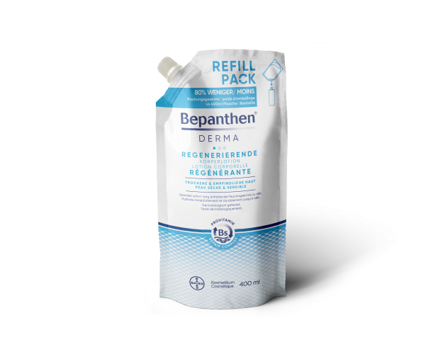 Bepanthen DERMA Regenerating Body Lotion Refill Bag (400ml)